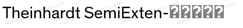 Theinhardt SemiExten字体转换